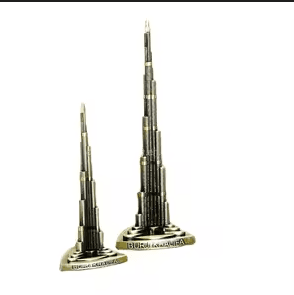 The Burj Khalifa Tower Model Figurine Architecture Decor 22 cm,/7.5 cm