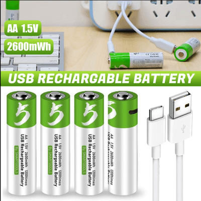Type-C Rechargeable Battery With Type-C Charging Cable (2 Pack)_img_4
