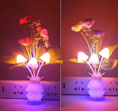 LED Electric Induction Night Light Sensor Mushroom Shape Energy Conservation Fungus Nightlight Dream Veilleuses_img_4