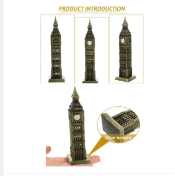 Big Ben Tower Showpiece- 18 cm /4.5 cm_img_2