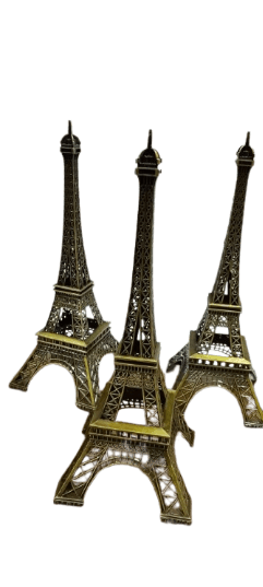 PARIS Metal Art Eiffel Tower Showpiece for Room Decoration (9 Inch)_img_1