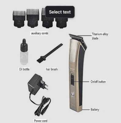 Kemei KM-5017 Professional Cordless Hair Beard Trimmer Shaver Clipper for Men_img_2
