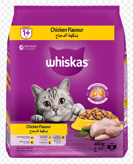 Whiskas Adult 1+ Ocean Fish Flavour – 480gm