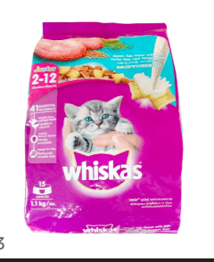 Whiskas Junior Dry Cat Food Ocean Fish 1.1kg (Suitable for Mother & Kitten)_img_1