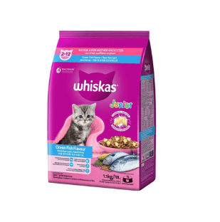 Whiskas Junior Dry Cat Food Ocean Fish 1.1kg (Suitable for Mother & Kitten)_img_2