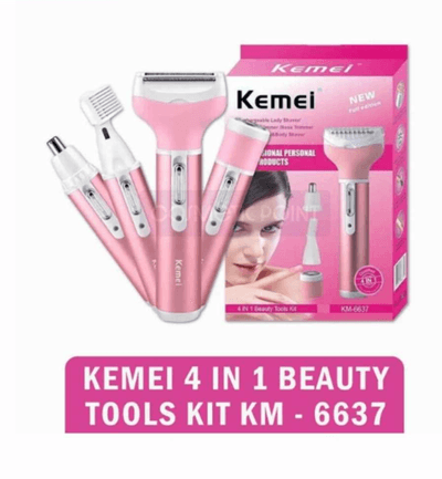Kemei KM-6637 Multi Functional 4 In 1 Shaver For Women_img_0