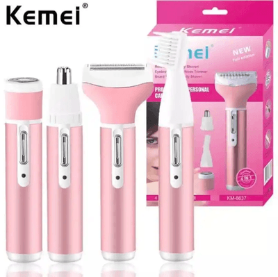 Kemei KM-6637 Multi Functional 4 In 1 Shaver For Women_img_1