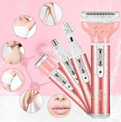 Kemei KM-6637 Multi Functional 4 In 1 Shaver For Women_img_3