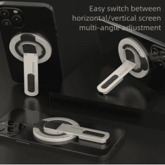 Double Magnetic Phone Holder & 360° Rotatable Ring Stand – Strong Grip MagSafe Mount ( Original)_img_3